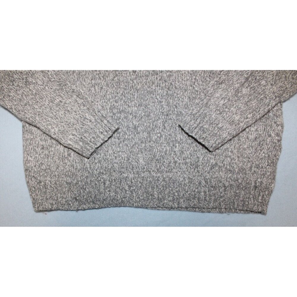 American Eagle Mens Grey Black Seriously Soft Fair Isle Wool Blend Sweater M - Picture 5 of 7